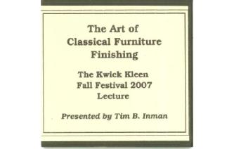 Classical Furniture Finishing Lecture Image